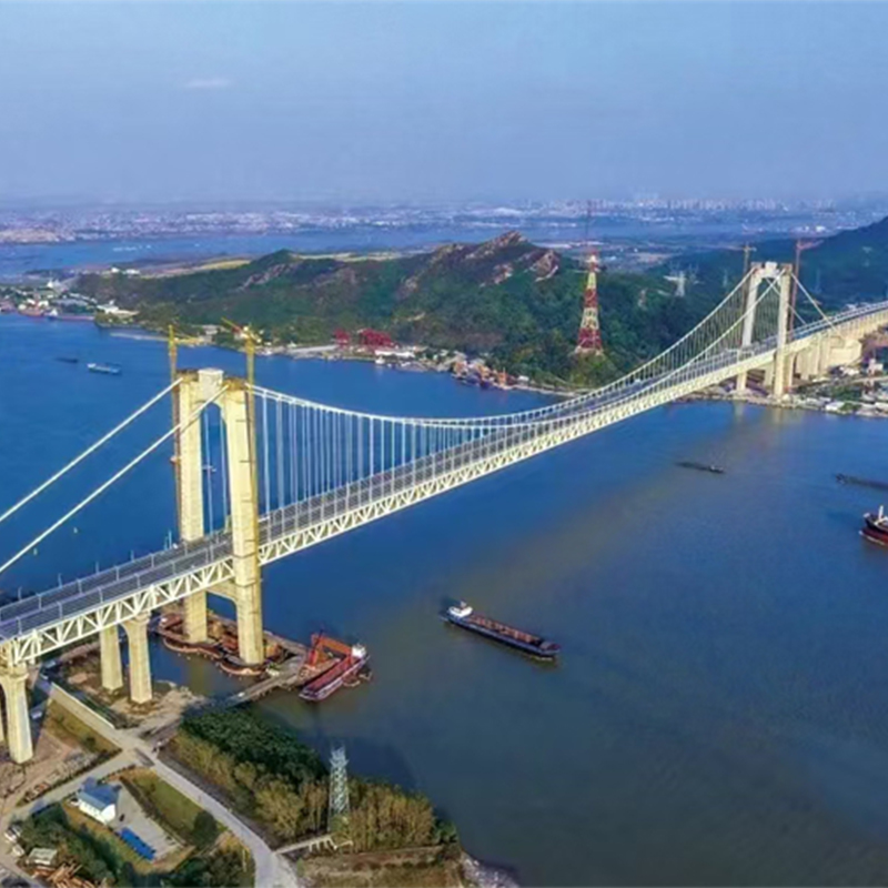 Zibo jixiang assists the construction of the world’s first high-speed rail suspension bridge-Wufengshan Yangtze River Bridge