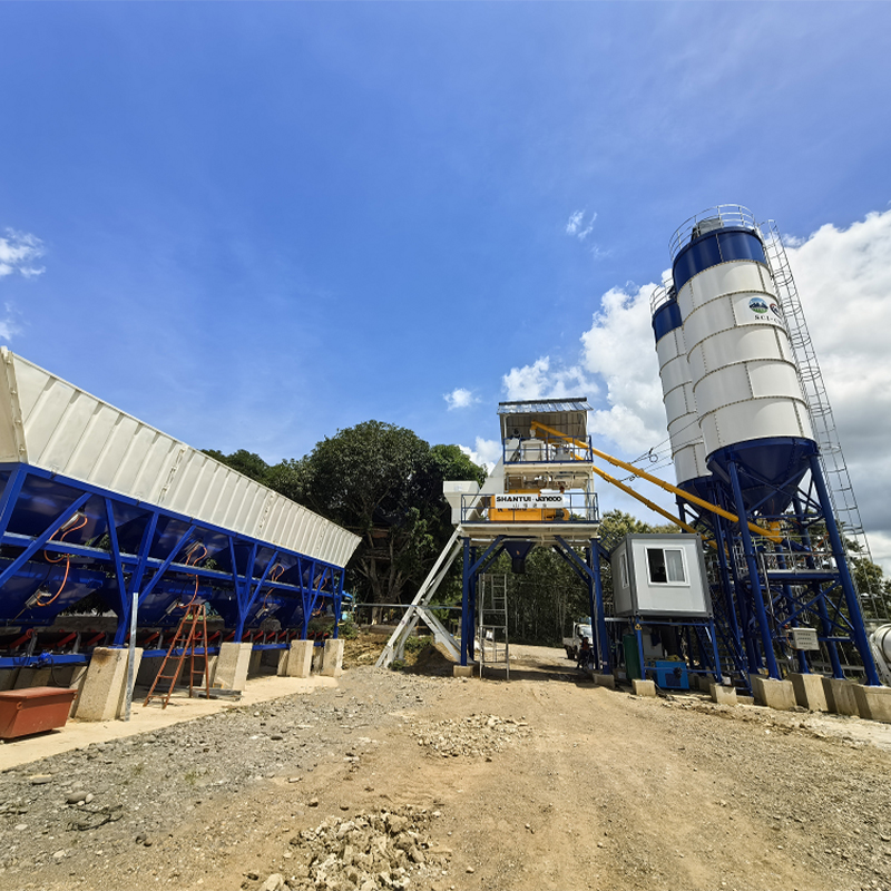 Zibo jixiang concrete batching plant serves overseas housing construction