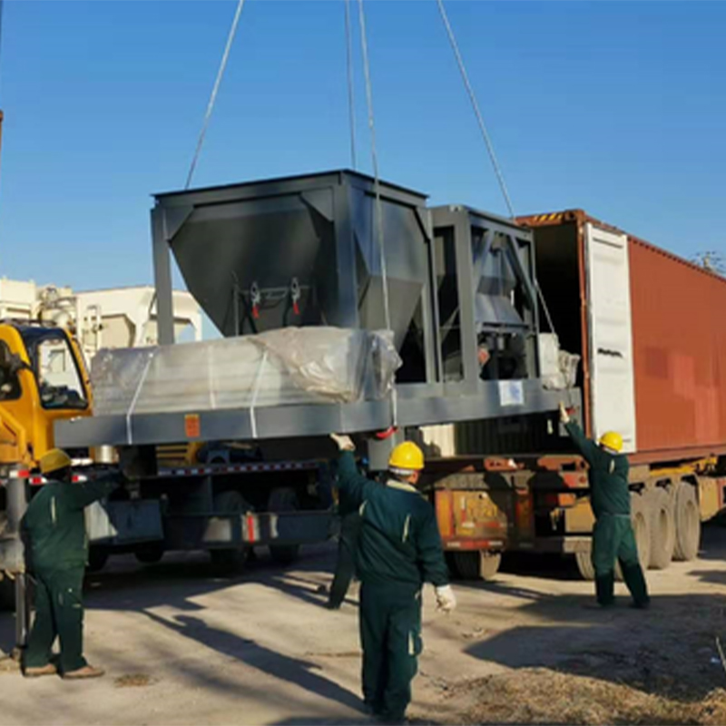 Zibo jixiang achieves mass overseas sales of both batching plants and mixer trucks