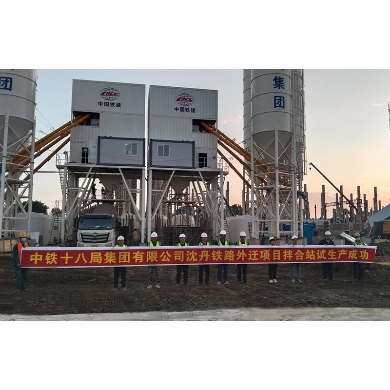 Zibo jixiang products help Shendan railway relocation project construction